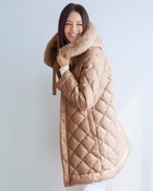 【ドゥクラッセ/DoCLASSE】のAIRダウン・エコファーダイヤキルトコート ソフトベージュ|ID: prp329100004920610 ipo3291000000037093890