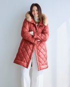 【ドゥクラッセ/DoCLASSE】のAIRダウン・エコファーダイヤキルトコート ダークコーラル|ID: prp329100004920610 ipo3291000000037093891