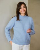 【ドゥクラッセ/DoCLASSE】のストレッチリブ・バイアスデザインセーター 人気、トレンドファッション・服の通販 founy(ファニー) ファッション Fashion レディースファッション Fashion for Women トップス・カットソー Cut & Sew Tops ニット Knit Tops & Sweaters セーター Sweater, Knitwear フォルム Silhouette, Form thumbnail ライトブルー|ID: prp329100004920618 ipo3291000000036915554