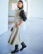 【ドゥクラッセ/DoCLASSE】のウール混ニードル・セットアップ ライトグレー|ID: prp329100004920621 ipo3291000000037235054