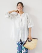 【ドゥクラッセ/DoCLASSE】のシアーラミー・ピンタックレースロングシャツ ホワイト|ID: prp329100004920622 ipo3291000000037097897