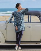 【ドゥクラッセ/DoCLASSE】のダブル編みジャージー・プリントチュニック 人気、トレンドファッション・服の通販 founy(ファニー) ファッション Fashion レディースファッション Fashion for Women トップス・カットソー Cut & Sew Tops シャツ・ブラウス・オフィスカジュアル Elegant Blouses & Button-Ups ロングTシャツ・Tシャツ Longline T-Shirts & Tees カットソー・ベーシックTシャツ Cut-and-Sewn Tops / Stretch Tees & Basics カットソー Cut and Sewn Top スマート Smart, Elegant ダブル Double, Double-Breasted チュニック Tunic, Long Top プリント Print, Printed Pattern ベスト Vest, Waistcoat 人気 Popular, Best Seller thumbnail ネイビーパターン|ID: prp329100004920638 ipo3291000000036915640