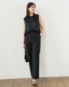 【ドゥクラッセ/DoCLASSE】のリネン混オックス・ワイドストレート/71cm 人気、トレンドファッション・服の通販 founy(ファニー) ファッション Fashion レディースファッション Fashion for Women パンツ Pants & Trousers リネン Linen, Linen Fabric thumbnail ブラック|ID: prp329100004920643 ipo3291000000037023896