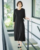【ドゥクラッセ/DoCLASSE】のサイドリボン・ラップ風ワンピース ブラック|ID: prp329100004920660 ipo3291000000037192006