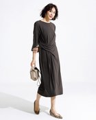 【ドゥクラッセ/DoCLASSE】のドレープジャージー・ツイストワンピース ニュアンスグレー|ID: prp329100004920668 ipo3291000000037101906