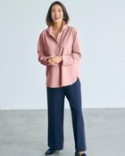 【ドゥクラッセ/DoCLASSE】の微起毛サキソニー・スキッパーシャツ 人気、トレンドファッション・服の通販 founy(ファニー) ファッション Fashion レディースファッション Fashion for Women トップス・カットソー Cut & Sew Tops シャツ・ブラウス・オフィスカジュアル Elegant Blouses & Button-Ups スキッパー Skipper, Open Collar ドット Polka Dot, Dot Pattern メタル Metal, Metal Parts ロング Long, Long-Length thumbnail ライトピンク|ID: prp329100004920670 ipo3291000000036915822