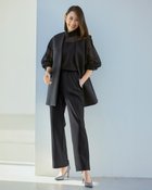 【ドゥクラッセ/DoCLASSE】のシルキーポンチ・抜け感テーパード 人気、トレンドファッション・服の通販 founy(ファニー) ファッション Fashion レディースファッション Fashion for Women パンツ Pants & Trousers なめらか Smooth, Silky Texture ダブル Double, Double-Breasted テーパード Tapered, Tapered Pants トレンド Trend, Trending Now ロング Long, Long-Length 夏 Summer 春 Spring S/S・春夏 SS, Spring/Summer, Warm Season thumbnail ブラック|ID: prp329100004920694 ipo3291000000036915970