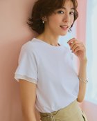 【ドゥクラッセ/DoCLASSE】のシアー二重袖/スーピマ・ドゥクラッセTシャツ ホワイト|ID: prp329100004920702 ipo3291000000036916028