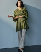 【ドゥクラッセ/DoCLASSE】のコットンローン・チュニックブラウス 人気、トレンドファッション・服の通販 founy(ファニー) ファッション Fashion レディースファッション Fashion for Women トップス・カットソー Cut & Sew Tops シャツ・ブラウス・オフィスカジュアル Elegant Blouses & Button-Ups なめらか Smooth, Silky Texture エアリー Airy Texture チュニック Tunic, Long Top フォルム Silhouette, Form エレガント 上品 Elegant 人気 Popular, Best Seller 長袖 Long Sleeve, Full Sleeve thumbnail カーキ|ID: prp329100004920704 ipo3291000000036916034