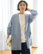 【ドゥクラッセ/DoCLASSE】の総針編み・Vネックボタンカーディガン 人気、トレンドファッション・服の通販 founy(ファニー) ファッション Fashion レディースファッション Fashion for Women トップス・カットソー Cut & Sew Tops カーディガン・羽織り Layered Style Cardigans Vネックトップス V-Neck Tops / V-Cut Neckline Shirts カーディガン Cardigan, Knitwear セーター Sweater, Knitwear トレンド Trend, Trending Now リラックス Relax, Relaxed Fit 人気 Popular, Best Seller thumbnail ペールブルー|ID: prp329100004920719 ipo3291000000036916117