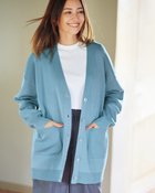 【ドゥクラッセ/DoCLASSE】の総針編み・Vネックボタンカーディガン 人気、トレンドファッション・服の通販 founy(ファニー) ファッション Fashion レディースファッション Fashion for Women トップス・カットソー Cut & Sew Tops カーディガン・羽織り Layered Style Cardigans Vネックトップス V-Neck Tops / V-Cut Neckline Shirts カーディガン Cardigan, Knitwear セーター Sweater, Knitwear トレンド Trend, Trending Now リラックス Relax, Relaxed Fit 人気 Popular, Best Seller thumbnail ブルーグレー|ID: prp329100004920719 ipo3291000000036916121