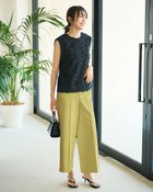 【ドゥクラッセ/DoCLASSE】のドライテックストレッチ・アンクルワイド イエローグリーン|ID: prp329100004920725 ipo3291000000036916159