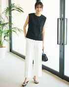 【ドゥクラッセ/DoCLASSE】のドライテックストレッチ・アンクルワイド オフホワイト|ID: prp329100004920725 ipo3291000000036916161