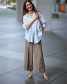 【ドゥクラッセ/DoCLASSE】のドライテックストレッチ・アンクルワイド ダークトープ|ID: prp329100004920725 ipo3291000000036916163