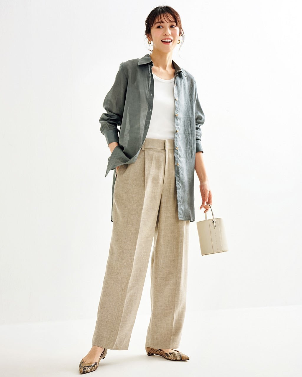 【ドゥクラッセ/DoCLASSE】のバルキーリネンタッチ・タックパンツ 人気、トレンドファッション・服の通販 founy(ファニー) 　ファッション　Fashion　レディースファッション　Fashion for Women　パンツ　Pants & Trousers　ミックス　Mix, Mixed Style　リネン　Linen, Linen Fabric　 other-1|ID: prp329100004920742 ipo3291000000036916235