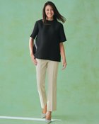 【ドゥクラッセ/DoCLASSE】のメランジWクロス・美脚ストレート/72cm 人気、トレンドファッション・服の通販 founy(ファニー) ファッション Fashion レディースファッション Fashion for Women パンツ Pants & Trousers ストレート Straight, Straight Cut メランジ Melange, Mixed Yarn thumbnail グレーベージュ|ID: prp329100004920754 ipo3291000000036916305