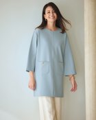 【ドゥクラッセ/DoCLASSE】のストレッチツイル・ポケット付きチュニック ブルーグレー|ID: prp329100004920757 ipo3291000000036916311