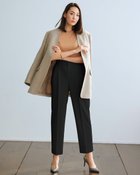 【ドゥクラッセ/DoCLASSE】のストレッチツイル・タックテーパード/69cm 人気、トレンドファッション・服の通販 founy(ファニー) ファッション Fashion レディースファッション Fashion for Women パンツ Pants & Trousers thumbnail ブラック|ID: prp329100004920759 ipo3291000000036916318