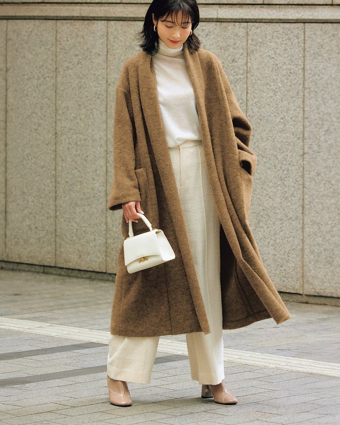 【ドゥクラッセ/DoCLASSE】のライトピュアウール ・ショールロングコート インテリア・キッズ・メンズ・レディースファッション・服の通販 founy(ファニー) https://founy.com/ ファッション Fashion レディースファッション Fashion for Women アウター Coat / Outerwear Collection コート・ロングコート・ピーコート Long Coats, Peacoats & More ショール Shawl, Wrap セットアップ Set-Up, Coordinated Outfit ロング Long, Long-Length |ID: prp329100004920761 ipo3291000000036916323