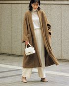 【ドゥクラッセ/DoCLASSE】のライトピュアウール ・ショールロングコート キャメル|ID: prp329100004920761 ipo3291000000037101954