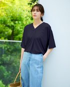 【ドゥクラッセ/DoCLASSE】のUVスラブ・フロントタックチュニック ネイビー|ID: prp329100004920764 ipo3291000000036916344