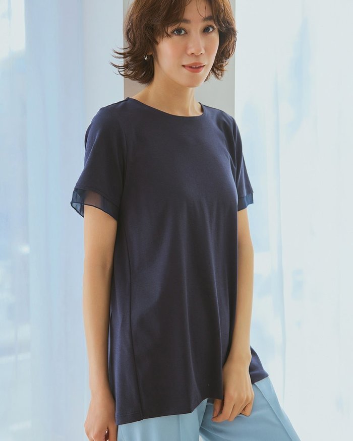 【ドゥクラッセ/DoCLASSE】のシアー二重袖長め丈/スーピマ・ドゥクラッセTシャツ インテリア・キッズ・メンズ・レディースファッション・服の通販 founy(ファウニー) https://founy.com/ ファッション Fashion レディースファッション Fashion for Women トップス・カットソー Cut & Sew Tops シャツ・ブラウス・オフィスカジュアル Elegant Blouses & Button-Ups ロングTシャツ・Tシャツ Longline T-Shirts & Tees アンダー Underwear Essentials インナー Innerwear カットソー Cut and Sewn Top シアー Sheer, See-Through シンプル Simple, Minimal ジャケット Jacket, Outerwear 雑誌 Magazine, Fashion Magazine ダブル Double, Double-Breasted チュニック Tunic, Long Top デニム Denim, Jeans Material 定番 Standard, Basic Item なめらか Smooth, Silky Texture パール Pearl, Pearl Accent フロント Front, Front Design ベーシック Basic, Essential 半袖 Short Sleeve, Half Sleeve おすすめ Recommended / Our Picks 夏 Summer ビジネス 仕事 通勤 Business / Work / Commuting |ID: prp329100004920768 ipo3291000000037057103