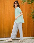 【ドゥクラッセ/DoCLASSE】のシアー二重袖長め丈/スーピマ・ドゥクラッセTシャツ グリーングレー|ID: prp329100004920768 ipo3291000000037057106