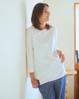 【ドゥクラッセ/DoCLASSE】のシルケットコットン・アシメトップス 人気、トレンドファッション・服の通販 founy(ファニー) ファッション Fashion レディースファッション Fashion for Women トップス・カットソー Cut & Sew Tops シャツ・ブラウス・オフィスカジュアル Elegant Blouses & Button-Ups ロングTシャツ・Tシャツ Longline T-Shirts & Tees カットソー・ベーシックTシャツ Cut-and-Sewn Tops / Stretch Tees & Basics なめらか Smooth, Silky Texture カットソー Cut and Sewn Top クール Cool, Chic シルケット Silket, Silky Cotton |ID:prp329100004920773