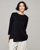 【ドゥクラッセ/DoCLASSE】のシルケットコットン・アシメトップス ブラック|ID: prp329100004920773 ipo3291000000037192113