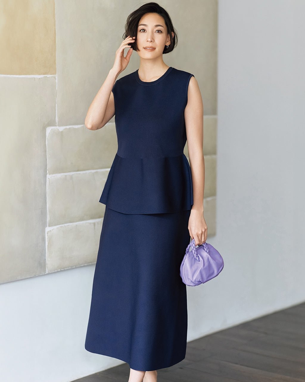 【ドゥクラッセ/DoCLASSE】のペプラムニット・スカートセットアップ 人気、トレンドファッション・服の通販 founy(ファニー) ファッション Fashion レディースファッション Fashion for Women セットアップ Matching Sets スカート・ミニ/ミディ/マキシ Skirts / Mini, Midi & Maxi Skirts ペプラム Peplum, Flared Hem エレガント 上品 Elegant 台形 A-Line, Trapezoid Shape 夏 Summer other-1|ID: prp329100004920787 ipo3291000000036916502