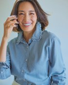 【ドゥクラッセ/DoCLASSE】のドレープデニム・フリルシャツ 人気、トレンドファッション・服の通販 founy(ファニー) ファッション Fashion レディースファッション Fashion for Women トップス・カットソー Cut & Sew Tops シャツ・ブラウス・オフィスカジュアル Elegant Blouses & Button-Ups おすすめ Recommended / Our Picks シンプル Simple, Minimal デニム Denim, Jeans Material フェミニン Feminine, Girly フリル Frill, Ruffle ロング Long, Long-Length エレガント 上品 Elegant thumbnail ライトインディゴ|ID: prp329100004920788 ipo3291000000036916513