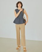 【ドゥクラッセ/DoCLASSE】のリネン混クールタッチ・ストレートパンツ/69cm 人気、トレンドファッション・服の通販 founy(ファニー) ファッション Fashion レディースファッション Fashion for Women パンツ Pants & Trousers オケージョン Occasion Wear オックス Oxford Fabric ストレッチ Stretch, Stretchy Fabric ストレート Straight, Straight Cut チェック Check, Plaid, Tartan ベスト Vest, Waistcoat メランジ Melange, Mixed Yarn リネン Linen, Linen Fabric 夏 Summer thumbnail キャメル|ID: prp329100004920790 ipo3291000000036916520