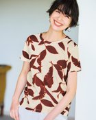 【ドゥクラッセ/DoCLASSE】の綿スラブ・総柄プリントTシャツ アイボリーパターン|ID: prp329100004920798 ipo3291000000037101976