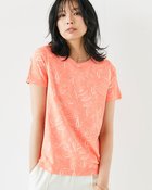 【ドゥクラッセ/DoCLASSE】の綿スラブ・総柄プリントTシャツ サーモンピンク|ID: prp329100004920798 ipo3291000000037101987