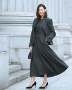 【ドゥクラッセ/DoCLASSE】のスマートツイル・ フィット&フレアワンピース ダークチャコール|ID: prp329100004920803 ipo3291000000037101991