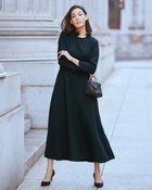 【ドゥクラッセ/DoCLASSE】のスマートツイル・ フィット&フレアワンピース ミッドナイトブルー|ID: prp329100004920803 ipo3291000000037366135