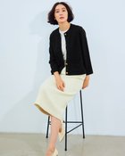 【ドゥクラッセ/DoCLASSE】のウール混・金ボタン8分袖カーデジャケット ブラック|ID: prp329100004920806 ipo3291000000036916630