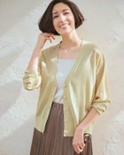 【ドゥクラッセ/DoCLASSE】のライトシアー・Vネックカーディガン シャンパン|ID: prp329100004920816 ipo3291000000037235125