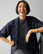 【ドゥクラッセ/DoCLASSE】のドライツイル・ハーフスリーブジャケット 人気、トレンドファッション・服の通販 founy(ファニー) ファッション Fashion レディースファッション Fashion for Women アウター Coat / Outerwear Collection レディースジャケット・軽アウター Jackets ジャケット Jacket, Outerwear ダブル Double, Double-Breasted フィット Fit, Slim Fit ロング Long, Long-Length ワイド Wide, Wide Fit ビジネス 仕事 通勤 Business / Work / Commuting 半袖 Short Sleeve, Half Sleeve 秋 Autumn thumbnail ネイビー|ID: prp329100004920823 ipo3291000000036916724