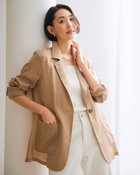 【ドゥクラッセ/DoCLASSE】のシアーラミー・シングルオーバージャケット 人気、トレンドファッション・服の通販 founy(ファニー) ファッション Fashion レディースファッション Fashion for Women アウター Coat / Outerwear Collection レディースジャケット・軽アウター Jackets ジャケット Jacket, Outerwear ドレープ Drape, Draping Fabric フロント Front, Front Design 人気 Popular, Best Seller 秋 Autumn thumbnail ベージュ|ID: prp329100004920847 ipo3291000000036916903