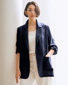 【ドゥクラッセ/DoCLASSE】のシアーラミー・シングルオーバージャケット 人気、トレンドファッション・服の通販 founy(ファニー) ファッション Fashion レディースファッション Fashion for Women アウター Coat / Outerwear Collection レディースジャケット・軽アウター Jackets ジャケット Jacket, Outerwear ドレープ Drape, Draping Fabric フロント Front, Front Design 人気 Popular, Best Seller 秋 Autumn thumbnail ネイビー|ID: prp329100004920847 ipo3291000000036916905