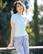 【ドゥクラッセ/DoCLASSE】のUVドライタッチニット・フレンチトップス アイスブルー|ID: prp329100004920851 ipo3291000000037093260
