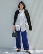 【ドゥクラッセ/DoCLASSE】のウール混ストレッチ・ストレートパンツ 人気、トレンドファッション・服の通販 founy(ファニー) ファッション Fashion レディースファッション Fashion for Women パンツ Pants & Trousers なめらか Smooth, Silky Texture ストレッチ Stretch, Stretchy Fabric ストレート Straight, Straight Cut スマート Smart, Elegant 冬 Winter / This Winter A/W・秋冬 Autumn/Winter thumbnail ブルー|ID: prp329100004920854 ipo3291000000036916967