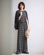 【ドゥクラッセ/DoCLASSE】のUVスラブ・セミワイドパンツ/柄 63cm 人気、トレンドファッション・服の通販 founy(ファニー) ファッション Fashion レディースファッション Fashion for Women パンツ Pants & Trousers thumbnail ブラック&times;ホワイト|ID: prp329100004920858 ipo3291000000036917000
