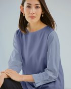 【ドゥクラッセ/DoCLASSE】の超長綿・異素材レイヤードブラウス 人気、トレンドファッション・服の通販 founy(ファニー) ファッション Fashion レディースファッション Fashion for Women トップス・カットソー Cut & Sew Tops シャツ・ブラウス・オフィスカジュアル Elegant Blouses & Button-Ups ロングTシャツ・Tシャツ Longline T-Shirts & Tees カットソー・ベーシックTシャツ Cut-and-Sewn Tops / Stretch Tees & Basics カットソー Cut and Sewn Top シフォン Chiffon, Lightweight Fabric チェック Check, Plaid, Tartan プレミアム Premium, High-End thumbnail ダークブルーグレー|ID: prp329100004920866 ipo3291000000036917060