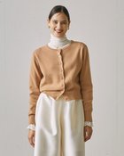 【ドゥクラッセ/DoCLASSE】のスーパーファインメリノ・コンパクトカーディガン キャメル|ID: prp329100004920879 ipo3291000000037057158