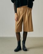 【ドゥクラッセ/DoCLASSE】のヴァージンウール混・ハーフパンツ ベージュ|ID: prp329100004920884 ipo3291000000037256161
