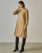 【ドゥクラッセ/DoCLASSE】のウールギャバ・ハイネックワンピース ベージュ|ID: prp329100004920887 ipo3291000000037097968