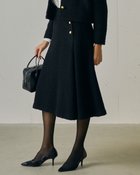 【ドゥクラッセ/DoCLASSE】のリングツイード・Aラインスカート ブラック|ID: prp329100004920889 ipo3291000000037256167