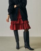 【ドゥクラッセ/DoCLASSE】のシルクタフタ・ティアードスカート レッド|ID: prp329100004920891 ipo3291000000036917160